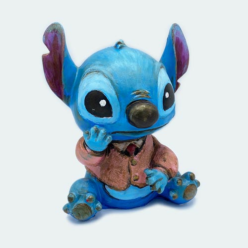 A painted figurine