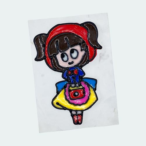 Oven-baked clay art pieces