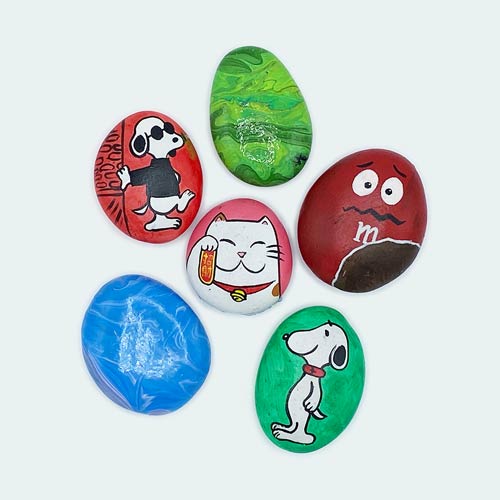 Painted pebbles