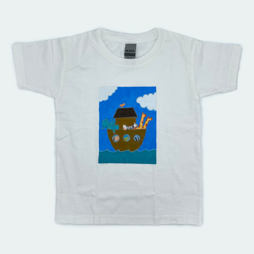 A hand-painted T-shirt