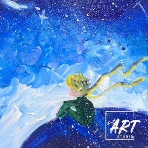 Student acrylic painting created at stART Studio