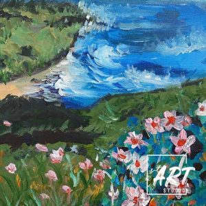 Student acrylic painting created at stART Studio