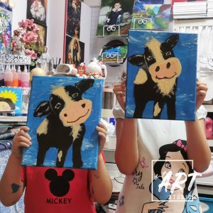Student acrylic painting created at stART Studio