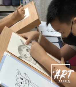 Student sketch art created at stART Studio