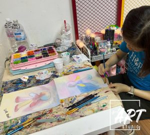Student therapeutic art created at stART Studio