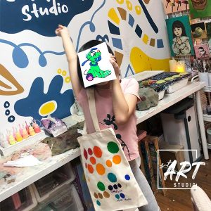 Therapeutic Art Growth Glue Art & Tot Bag Painting